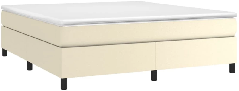 ΠΛΑΙΣΙΟ ΚΡΕΒΑΤΙΟΥ BOXSPRING ΚΡΕΜ 180X200 ΕΚ. ΣΥΝΘΕΤΙΚΟ ΔΕΡΜΑ 3121061