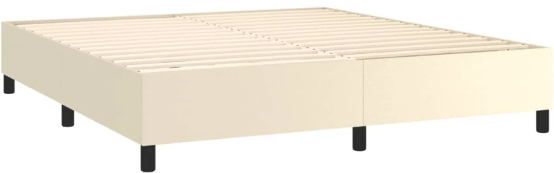 ΠΛΑΙΣΙΟ ΚΡΕΒΑΤΙΟΥ BOXSPRING ΚΡΕΜ 180X200 ΕΚ. ΣΥΝΘΕΤΙΚΟ ΔΕΡΜΑ 3121061
