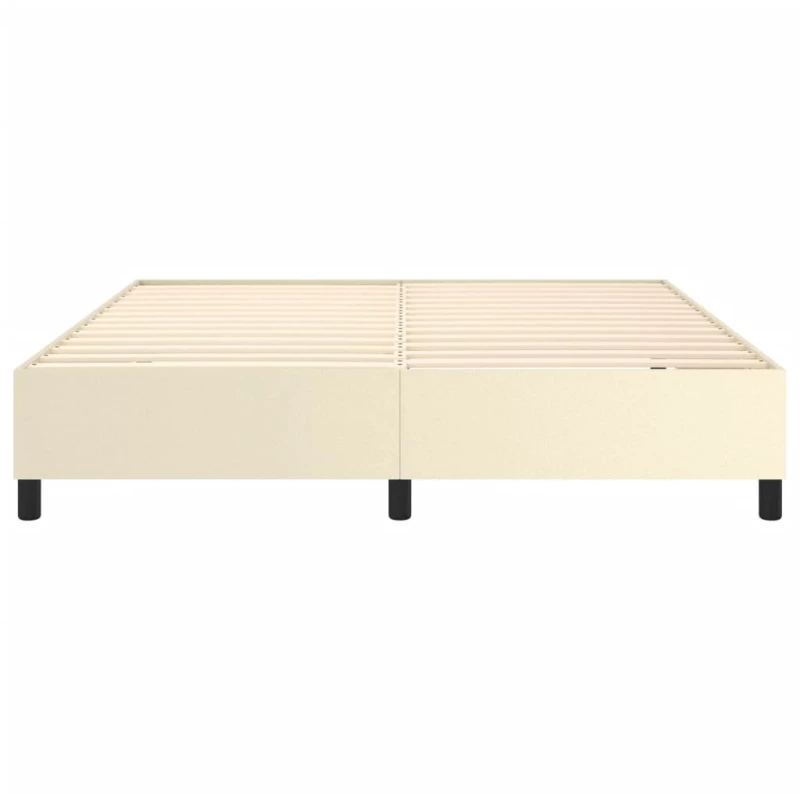 ΠΛΑΙΣΙΟ ΚΡΕΒΑΤΙΟΥ BOXSPRING ΚΡΕΜ 180X200 ΕΚ. ΣΥΝΘΕΤΙΚΟ ΔΕΡΜΑ 3121061
