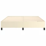 ΠΛΑΙΣΙΟ ΚΡΕΒΑΤΙΟΥ BOXSPRING ΚΡΕΜ 180X200 ΕΚ. ΣΥΝΘΕΤΙΚΟ ΔΕΡΜΑ 3121061