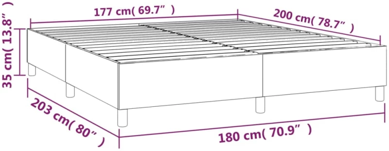 ΠΛΑΙΣΙΟ ΚΡΕΒΑΤΙΟΥ BOXSPRING ΚΡΕΜ 180X200 ΕΚ. ΣΥΝΘΕΤΙΚΟ ΔΕΡΜΑ 3121061