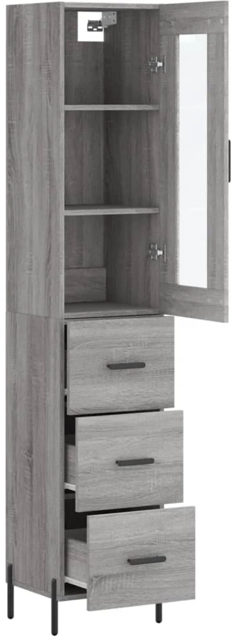 ΜΠΟΥΦΕΣ SONOMA ΓΚΡΙ 34,5 X 34 X 180 ΕΚ. ΑΠΟ ΕΠΕΞΕΡΓΑΣΜΕΝΟ ΞΥΛΟ 3199247