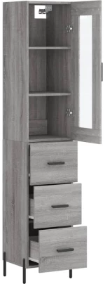 ΜΠΟΥΦΕΣ SONOMA ΓΚΡΙ 34,5 X 34 X 180 ΕΚ. ΑΠΟ ΕΠΕΞΕΡΓΑΣΜΕΝΟ ΞΥΛΟ 3199247