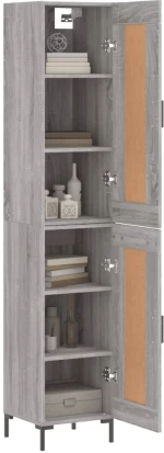 ΜΠΟΥΦΕΣ SONOMA ΓΚΡΙ 34,5 X 34 X 180 ΕΚ. ΑΠΟ ΕΠΕΞΕΡΓΑΣΜΕΝΟ ΞΥΛΟ 3200455