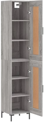 ΜΠΟΥΦΕΣ SONOMA ΓΚΡΙ 34,5 X 34 X 180 ΕΚ. ΑΠΟ ΕΠΕΞΕΡΓΑΣΜΕΝΟ ΞΥΛΟ 3200455