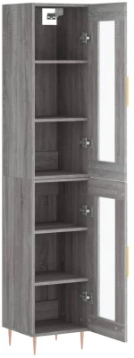 ΜΠΟΥΦΕΣ SONOMA ΓΚΡΙ 34,5 X 34 X 180 ΕΚ. ΑΠΟ ΕΠΕΞΕΡΓΑΣΜΕΝΟ ΞΥΛΟ 3199423