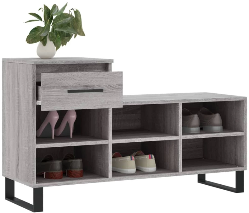 ΠΑΠΟΥΤΣΟΘΗΚΗ ΓΚΡΙ SONOMA 102X36X60 ΕΚ. ΑΠΟ ΕΠΕΞΕΡΓΑΣΜΕΝΟ ΞΥΛΟ 831378