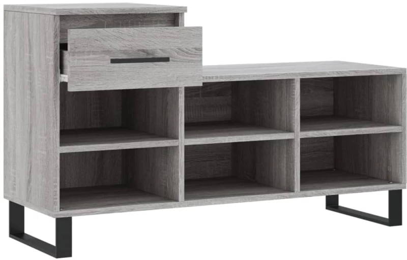 ΠΑΠΟΥΤΣΟΘΗΚΗ ΓΚΡΙ SONOMA 102X36X60 ΕΚ. ΑΠΟ ΕΠΕΞΕΡΓΑΣΜΕΝΟ ΞΥΛΟ 831378