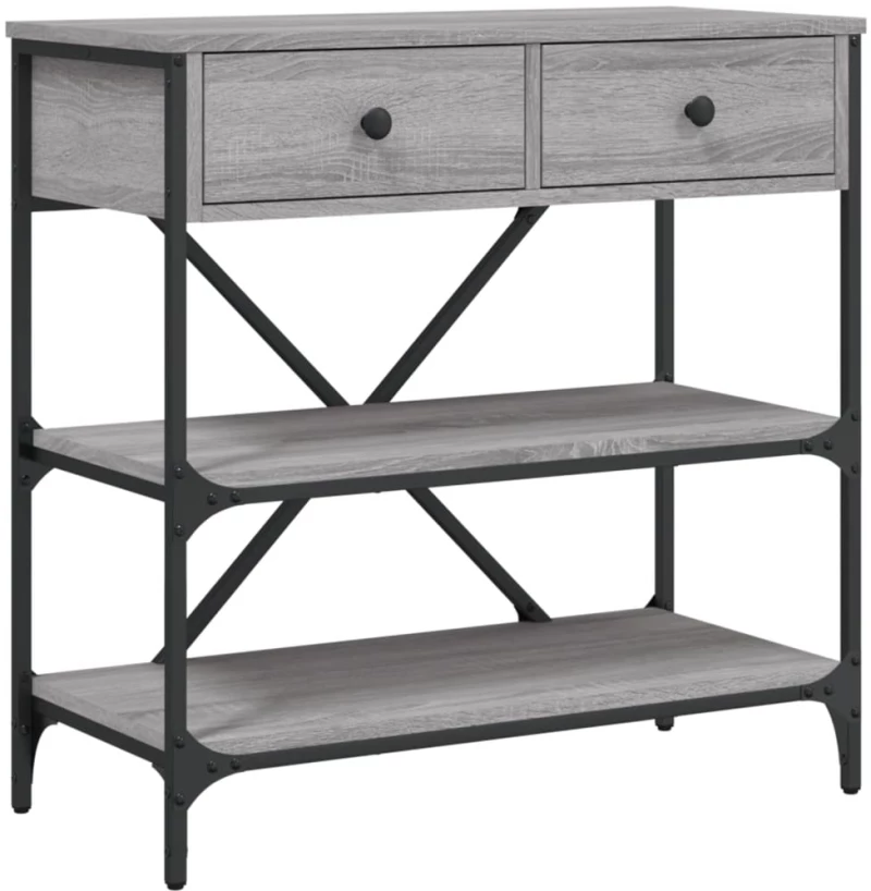 ΤΡΑΠΕΖΙ ΚΟΝΣΟΛΑ ΓΚΡΙ SONOMA 75X34,5X75 ΕΚ. ΕΠΕΞΕΡΓΑΣΜΕΝΟ ΞΥΛΟ 833411