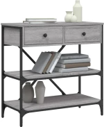 ΤΡΑΠΕΖΙ ΚΟΝΣΟΛΑ ΓΚΡΙ SONOMA 75X34,5X75 ΕΚ. ΕΠΕΞΕΡΓΑΣΜΕΝΟ ΞΥΛΟ 833411