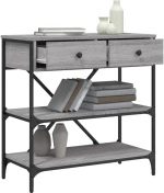 ΤΡΑΠΕΖΙ ΚΟΝΣΟΛΑ ΓΚΡΙ SONOMA 75X34,5X75 ΕΚ. ΕΠΕΞΕΡΓΑΣΜΕΝΟ ΞΥΛΟ 833411