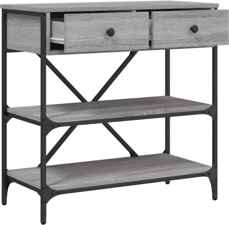 ΤΡΑΠΕΖΙ ΚΟΝΣΟΛΑ ΓΚΡΙ SONOMA 75X34,5X75 ΕΚ. ΕΠΕΞΕΡΓΑΣΜΕΝΟ ΞΥΛΟ 833411