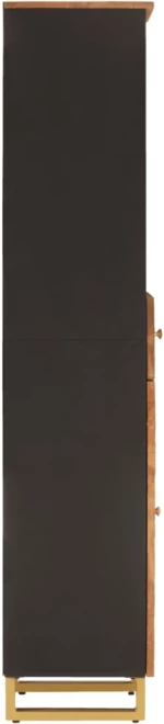 ΝΤΟΥΛΑΠΙ ΜΠΑΝΙΟΥ ΚΑΦΕ/ΜΑΥΡΟ 38X33,5X160 ΕΚ. ΜΑΣΙΦ ΞΥΛΟ ΜΑΝΓΚΟ 356805