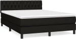 ΚΡΕΒΑΤΙ BOXSPRING ΜΕ ΣΤΡΩΜΑ ΜΑΥΡΟ 140X200 ΕΚ. ΥΦΑΣΜΑΤΙΝΟ 3140299