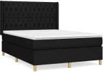 ΚΡΕΒΑΤΙ BOXSPRING ΜΕ ΣΤΡΩΜΑ ΜΑΥΡΟ 140X190 ΕΚ. ΥΦΑΣΜΑΤΙΝΟ 3132227