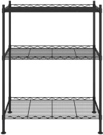 ΡΑΦΙΕΡΑ 3 ΕΠΙΠΕΔΩΝ ΜΑΥΡΗ 60 X 35 X 76 ΕΚ. 150 Κ. 324620