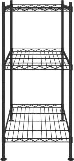 ΡΑΦΙΕΡΑ 3 ΕΠΙΠΕΔΩΝ ΜΑΥΡΗ 60 X 35 X 76 ΕΚ. 150 Κ. 324620