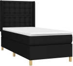 ΚΡΕΒΑΤΙ BOXSPRING ΜΕ ΣΤΡΩΜΑ & LED ΜΑΥΡΟ 100X200 ΕΚ. ΥΦΑΣΜΑΤΙΝΟ 3139175