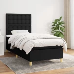 ΚΡΕΒΑΤΙ BOXSPRING ΜΕ ΣΤΡΩΜΑ ΜΑΥΡΟ 100 X 200 ΕΚ. ΥΦΑΣΜΑΤΙΝΟ 3142635