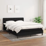 ΚΡΕΒΑΤΙ BOXSPRING ΜΕ ΣΤΡΩΜΑ ΜΑΥΡΟ 140X190 ΕΚ. ΥΦΑΣΜΑΤΙΝΟ 3140291