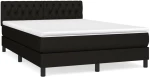 ΚΡΕΒΑΤΙ BOXSPRING ΜΕ ΣΤΡΩΜΑ ΜΑΥΡΟ 140X190 ΕΚ. ΥΦΑΣΜΑΤΙΝΟ 3140291