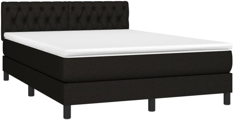 ΚΡΕΒΑΤΙ BOXSPRING ΜΕ ΣΤΡΩΜΑ ΜΑΥΡΟ 140X190 ΕΚ. ΥΦΑΣΜΑΤΙΝΟ 3140291