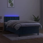 ΚΡΕΒΑΤΙ BOXSPRING ΜΕ ΣΤΡΩΜΑ & LED ΣΚ. ΜΠΛΕ 80X200 ΕΚ. ΒΕΛΟΥΔΙΝΟ 3134613