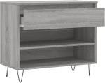 ΠΑΠΟΥΤΣΟΘΗΚΗ ΓΚΡΙ SONOMA 70X36X60 ΕΚ. ΑΠΟ ΕΠΕΞΕΡΓΑΣΜΕΝΟ ΞΥΛΟ 831442