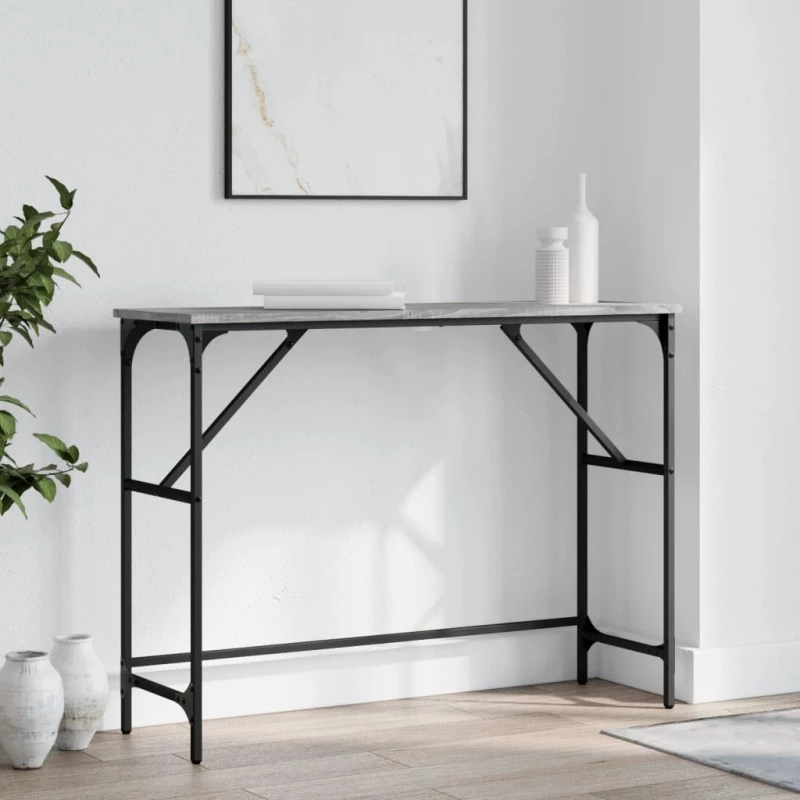 ΤΡΑΠΕΖΙ ΚΟΝΣΟΛΑ ΓΚΡΙ SONOMA 100X32X75 ΕΚ. ΕΠΕΞΕΡΓΑΣΜΕΝΟ ΞΥΛΟ 834058