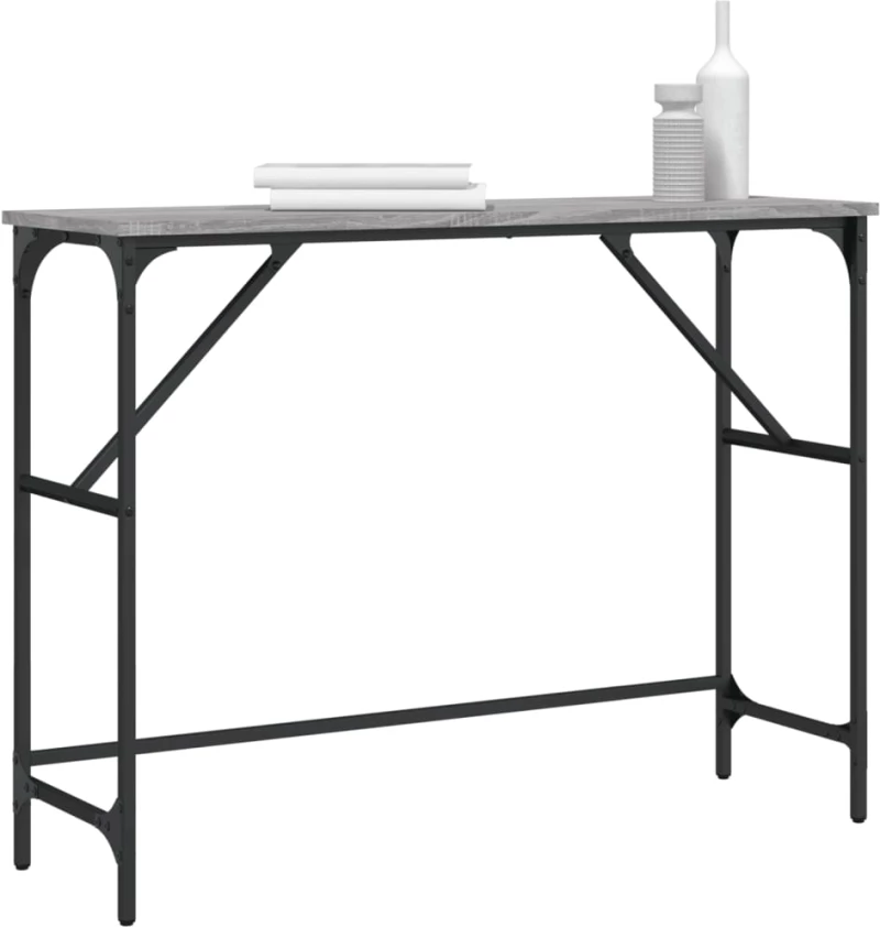 ΤΡΑΠΕΖΙ ΚΟΝΣΟΛΑ ΓΚΡΙ SONOMA 100X32X75 ΕΚ. ΕΠΕΞΕΡΓΑΣΜΕΝΟ ΞΥΛΟ 834058