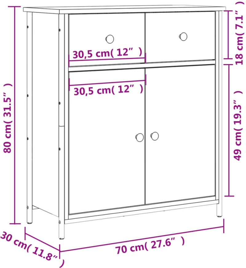 ΝΤΟΥΛΑΠΙ ΚΑΠΝΙΣΤΗ ΔΡΥΣ 70 X 30 X 80 ΕΚ. ΑΠΟ ΕΠΕΞΕΡΓ. ΞΥΛΟ 835526