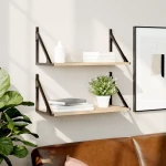 ΡΑΦΙΑ ΤΟΙΧΟΥ 2 ΤΕΜ. SONOMA ΔΡΥΣ 60X25X25,5ΕΚ ΕΠΕΞΕΡΓΑΣΜΕΝΟ ΞΥΛΟ 836334