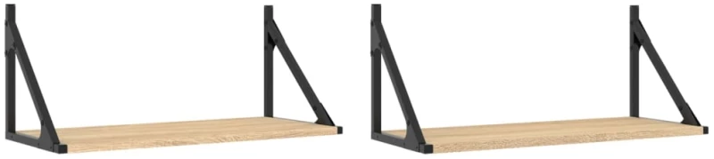 ΡΑΦΙΑ ΤΟΙΧΟΥ 2 ΤΕΜ. SONOMA ΔΡΥΣ 60X25X25,5ΕΚ ΕΠΕΞΕΡΓΑΣΜΕΝΟ ΞΥΛΟ 836334