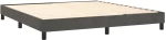 ΚΡΕΒΑΤΙ BOXSPRING ΜΕ ΣΤΡΩΜΑ ΣΚΟΥΡΟ ΓΚΡΙ 180X200 ΕΚ. ΒΕΛΟΥΔΙΝΟ 3127446
