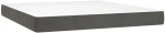 ΚΡΕΒΑΤΙ BOXSPRING ΜΕ ΣΤΡΩΜΑ ΣΚΟΥΡΟ ΓΚΡΙ 180X200 ΕΚ. ΒΕΛΟΥΔΙΝΟ 3127446