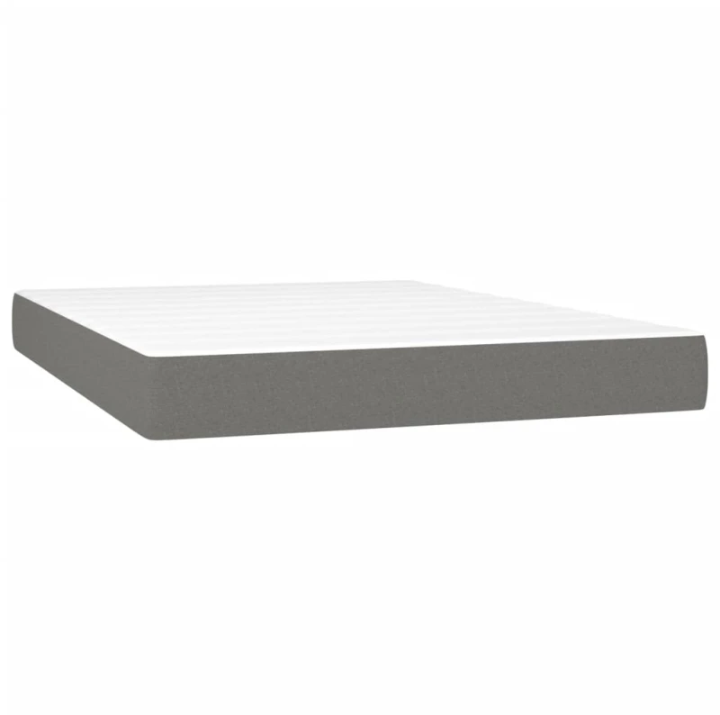 ΚΡΕΒΑΤΙ BOXSPRING ΜΕ ΣΤΡΩΜΑ ΣΚΟΥΡΟ ΓΚΡΙ 140X190 ΕΚ. ΥΦΑΣΜΑΤΙΝΟ 3131426