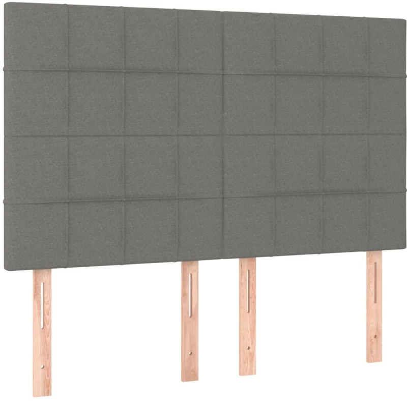 ΚΡΕΒΑΤΙ BOXSPRING ΜΕ ΣΤΡΩΜΑ ΣΚΟΥΡΟ ΓΚΡΙ 140X190 ΕΚ. ΥΦΑΣΜΑΤΙΝΟ 3131426