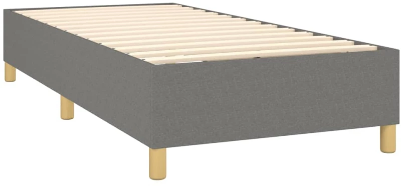 ΚΡΕΒΑΤΙ BOXSPRING ΜΕ ΣΤΡΩΜΑ & LED ΣΚ.ΓΚΡΙ 100X200 ΕΚ ΥΦΑΣΜΑΤΙΝΟ 3138934