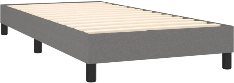 ΚΡΕΒΑΤΙ BOXSPRING ΜΕ ΣΤΡΩΜΑ ΣΚΟΥΡΟ ΓΚΡΙ 90X190 ΕΚ. ΥΦΑΣΜΑΤΙΝΟ 3139858