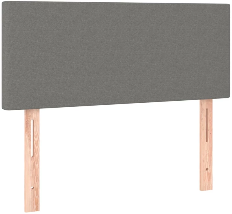 ΚΡΕΒΑΤΙ BOXSPRING ΜΕ ΣΤΡΩΜΑ ΣΚΟΥΡΟ ΓΚΡΙ 90X190 ΕΚ. ΥΦΑΣΜΑΤΙΝΟ 3139858
