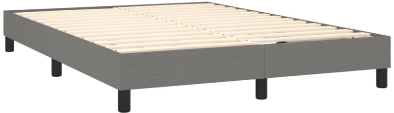 ΚΡΕΒΑΤΙ BOXSPRING ΜΕ ΣΤΡΩΜΑ ΣΚΟΥΡΟ ΓΚΡΙ 140X190 ΕΚ. ΥΦΑΣΜΑΤΙΝΟ 3140050