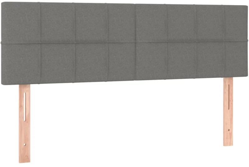 ΚΡΕΒΑΤΙ BOXSPRING ΜΕ ΣΤΡΩΜΑ ΣΚΟΥΡΟ ΓΚΡΙ 140X190 ΕΚ. ΥΦΑΣΜΑΤΙΝΟ 3140050