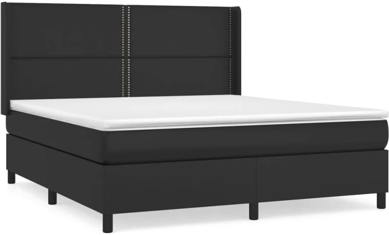 ΚΡΕΒΑΤΙ BOXSPRING ΜΕ ΣΤΡΩΜΑ ΜΑΥΡΟ 180X200ΕΚ.ΑΠΟ ΣΥΝΘΕΤΙΚΟ ΔΕΡΜΑ 3132453