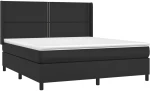 ΚΡΕΒΑΤΙ BOXSPRING ΜΕ ΣΤΡΩΜΑ ΜΑΥΡΟ 180X200ΕΚ.ΑΠΟ ΣΥΝΘΕΤΙΚΟ ΔΕΡΜΑ 3132453
