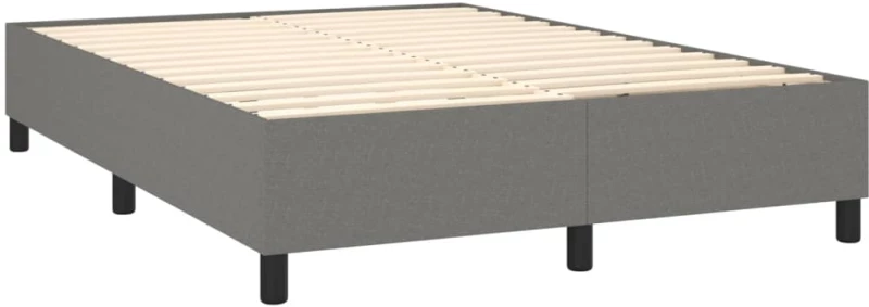 ΚΡΕΒΑΤΙ BOXSPRING ΜΕ ΣΤΡΩΜΑ & LED ΣΚ.ΓΚΡΙ 140X190ΕΚ. ΥΦΑΣΜΑΤΙΝΟ 3138150