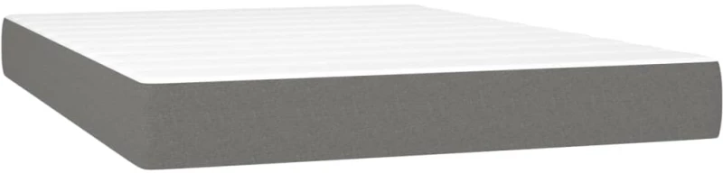 ΚΡΕΒΑΤΙ BOXSPRING ΜΕ ΣΤΡΩΜΑ & LED ΣΚ.ΓΚΡΙ 140X190ΕΚ. ΥΦΑΣΜΑΤΙΝΟ 3138150