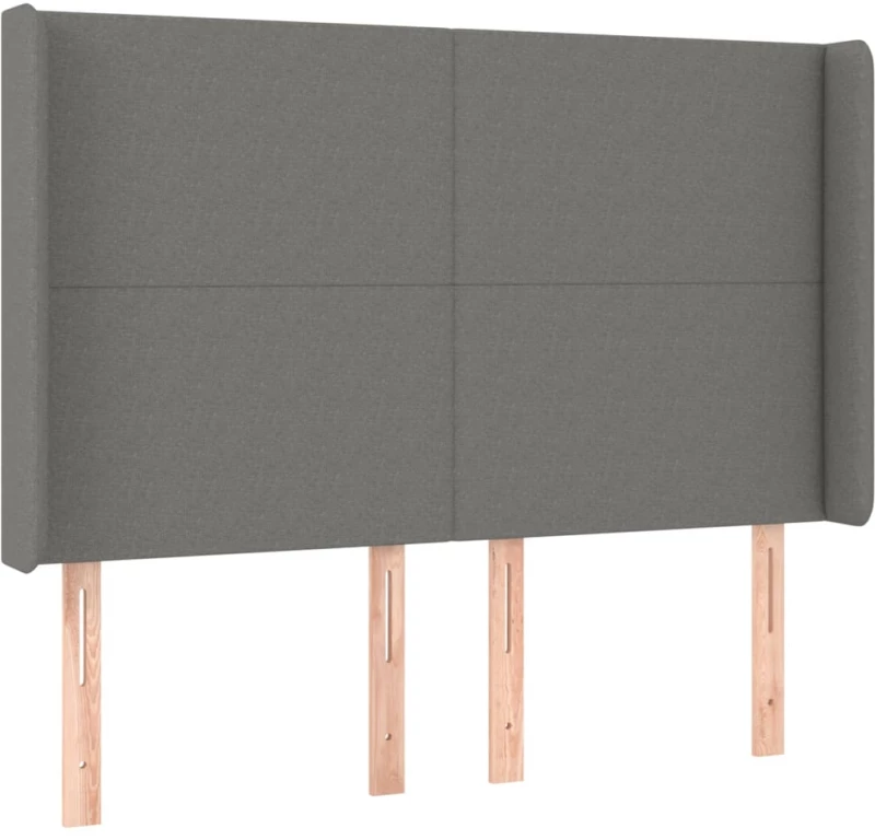 ΚΡΕΒΑΤΙ BOXSPRING ΜΕ ΣΤΡΩΜΑ & LED ΣΚ.ΓΚΡΙ 140X190ΕΚ. ΥΦΑΣΜΑΤΙΝΟ 3138150