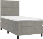 ΚΡΕΒΑΤΙ BOXSPRING ΜΕ ΣΤΡΩΜΑ & LED ΑΝ.ΓΚΡΙ 100X200 ΕΚ. ΒΕΛΟΥΔΙΝΟ 3136167