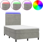 ΚΡΕΒΑΤΙ BOXSPRING ΜΕ ΣΤΡΩΜΑ & LED ΑΝ.ΓΚΡΙ 120X200 ΕΚ. ΒΕΛΟΥΔΙΝΟ 3136173
