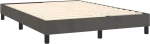ΚΡΕΒΑΤΙ BOXSPRING ΜΕ ΣΤΡΩΜΑ ΣΚΟΥΡΟ ΓΚΡΙ 140X190 ΕΚ. ΒΕΛΟΥΔΙΝΟ 3127548